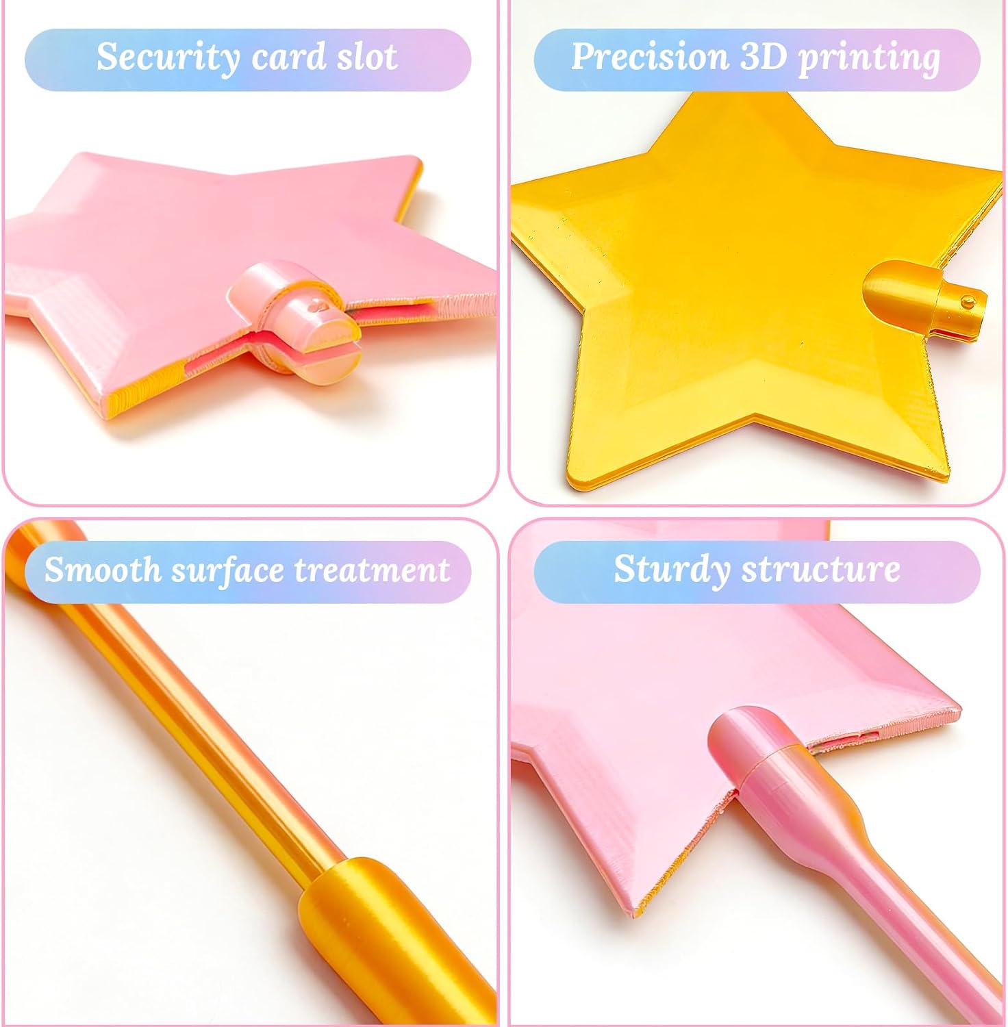 Thumbnail 5 de Credit Card Wand 3D Printed Wand Tap-to-Pay Card Holder – Star Magic contactless card case for kids, teens and adults