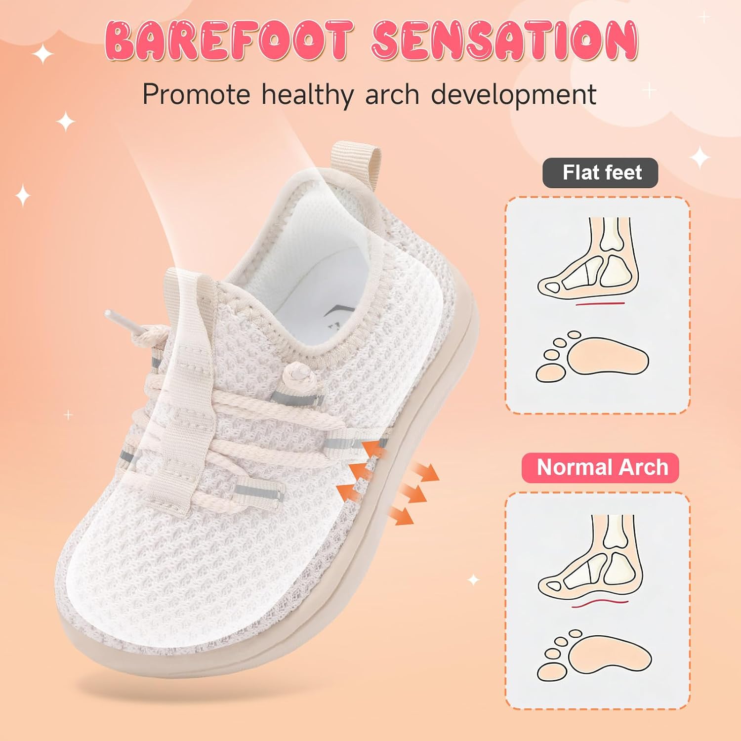 Detalle 2 de L-RUN Toddler Knit Barefoot Shoes