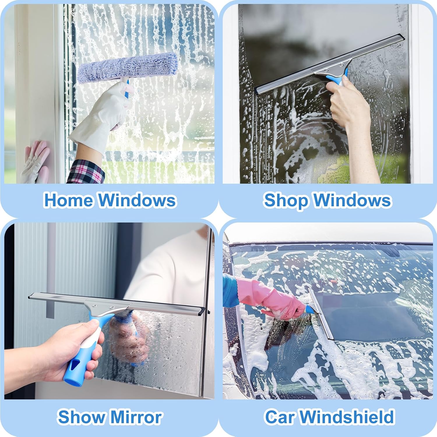 Thumbnail 3 de Mitclear Professional Window Cleaning Kit 14IN: All‑in‑one Glass Cleaning Solution