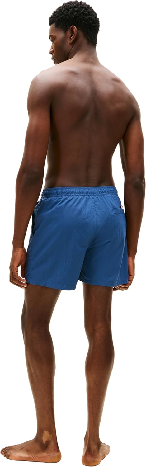Detalle de Tommy Hilfiger Herren Badehose – zeitlose Passform, recyceltes Nylon