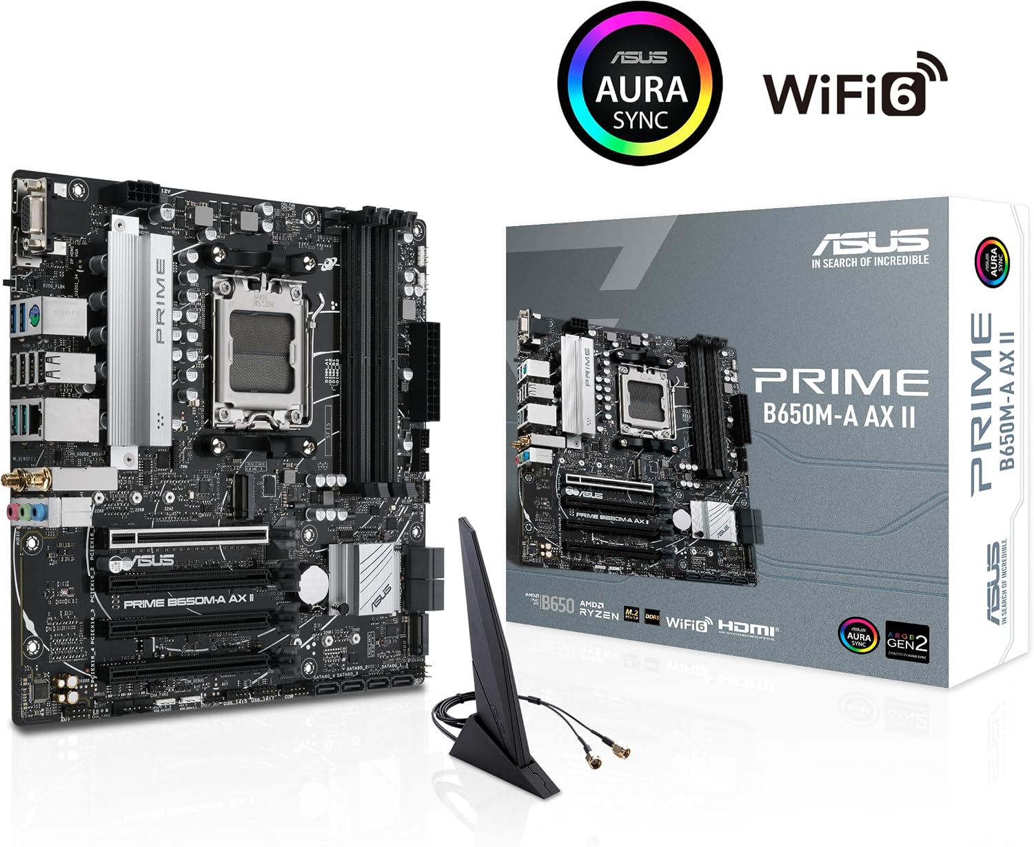 Thumbnail 6 de ASUS Prime B650M-A AX II motherboard with DDR5 2.5Gb LAN 🖥