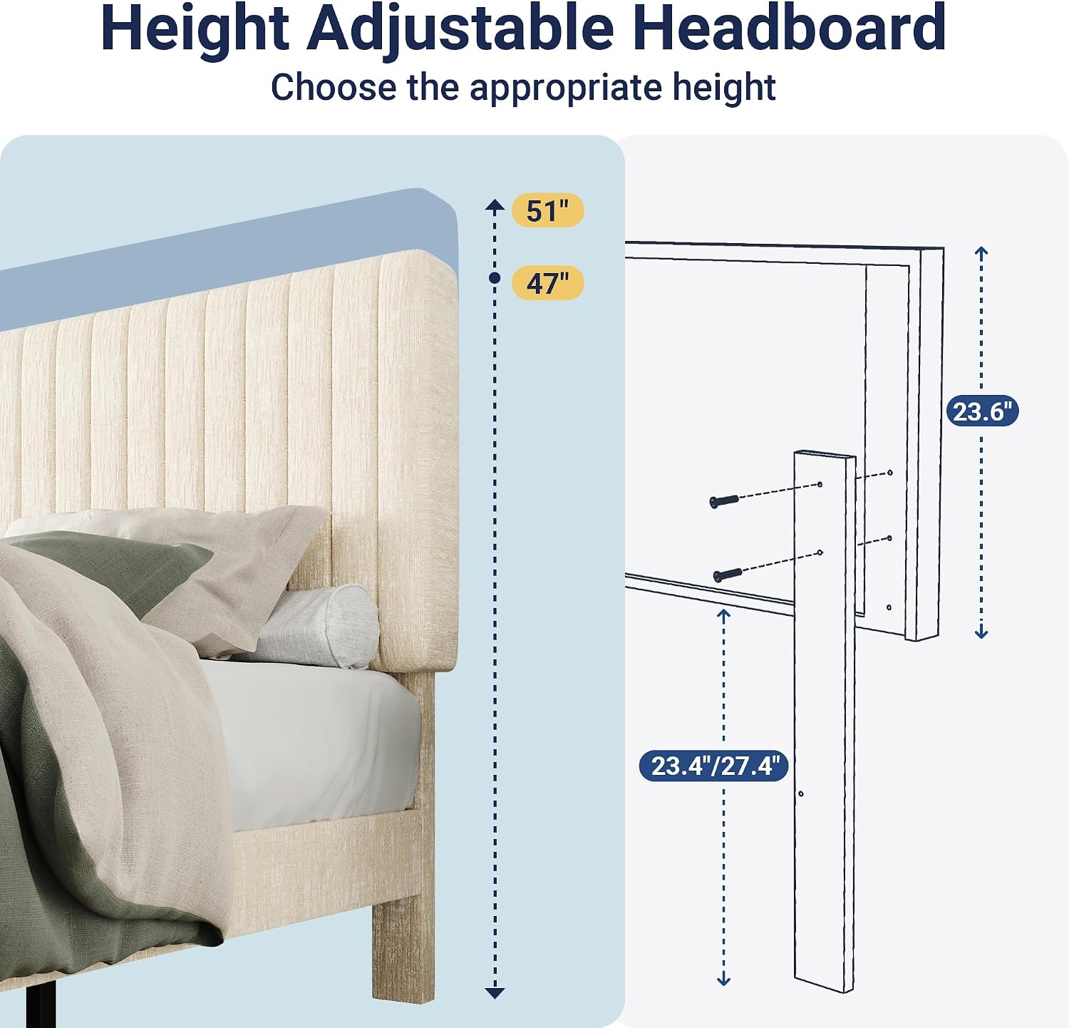 Detalle de Allewie Full Bed Frame