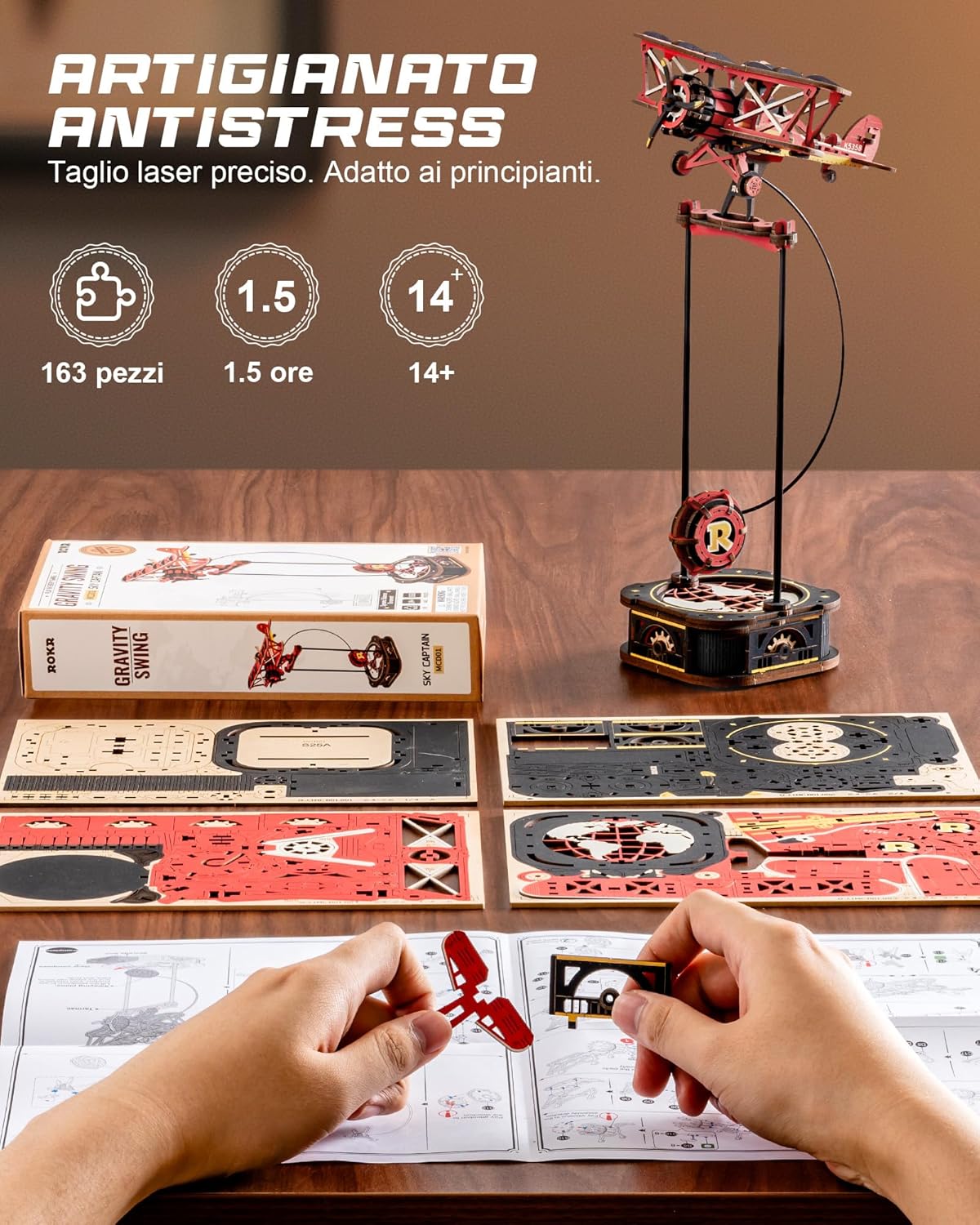 Thumbnail 4 de ROKR MCD01 Puzzle aereo 1:60