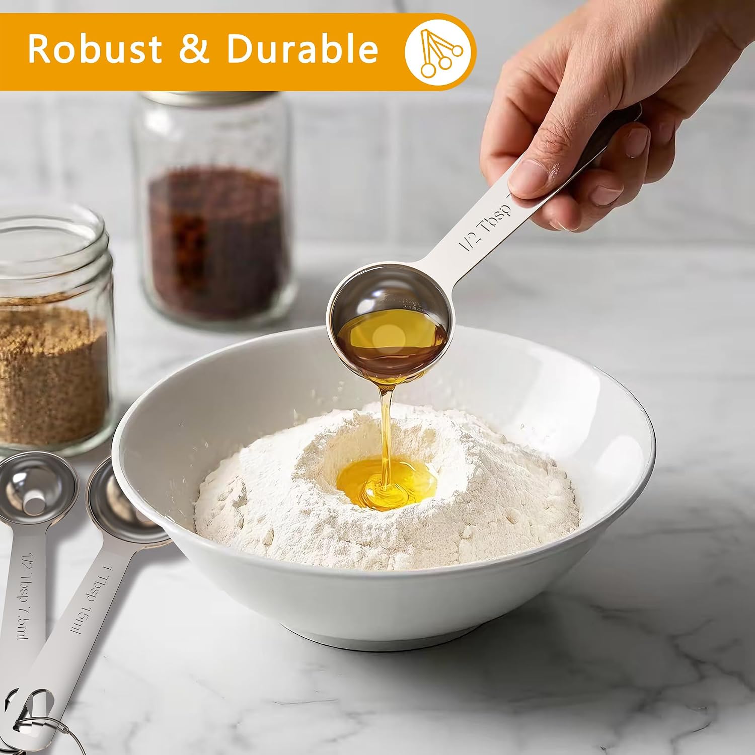 Detalle 1 de TILUCK Measuring Spoons Set 6-piece 🍽