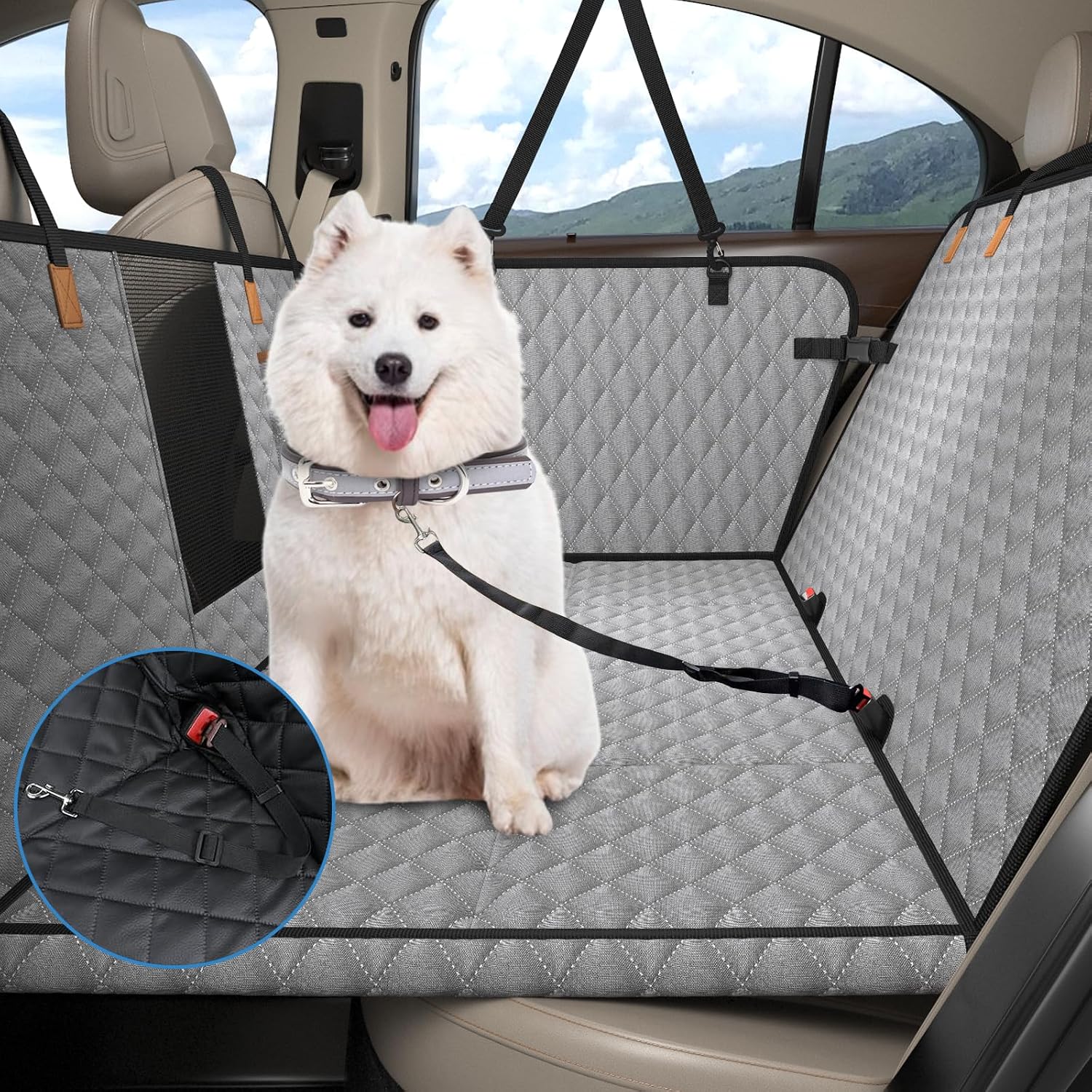 Thumbnail 6 de MyeMdan dog car seat cover, 600D Oxford cloth