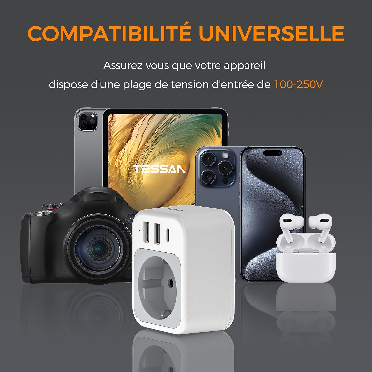 Thumbnail 6 de TESSAN Adaptateur USA 1875 W 🔌