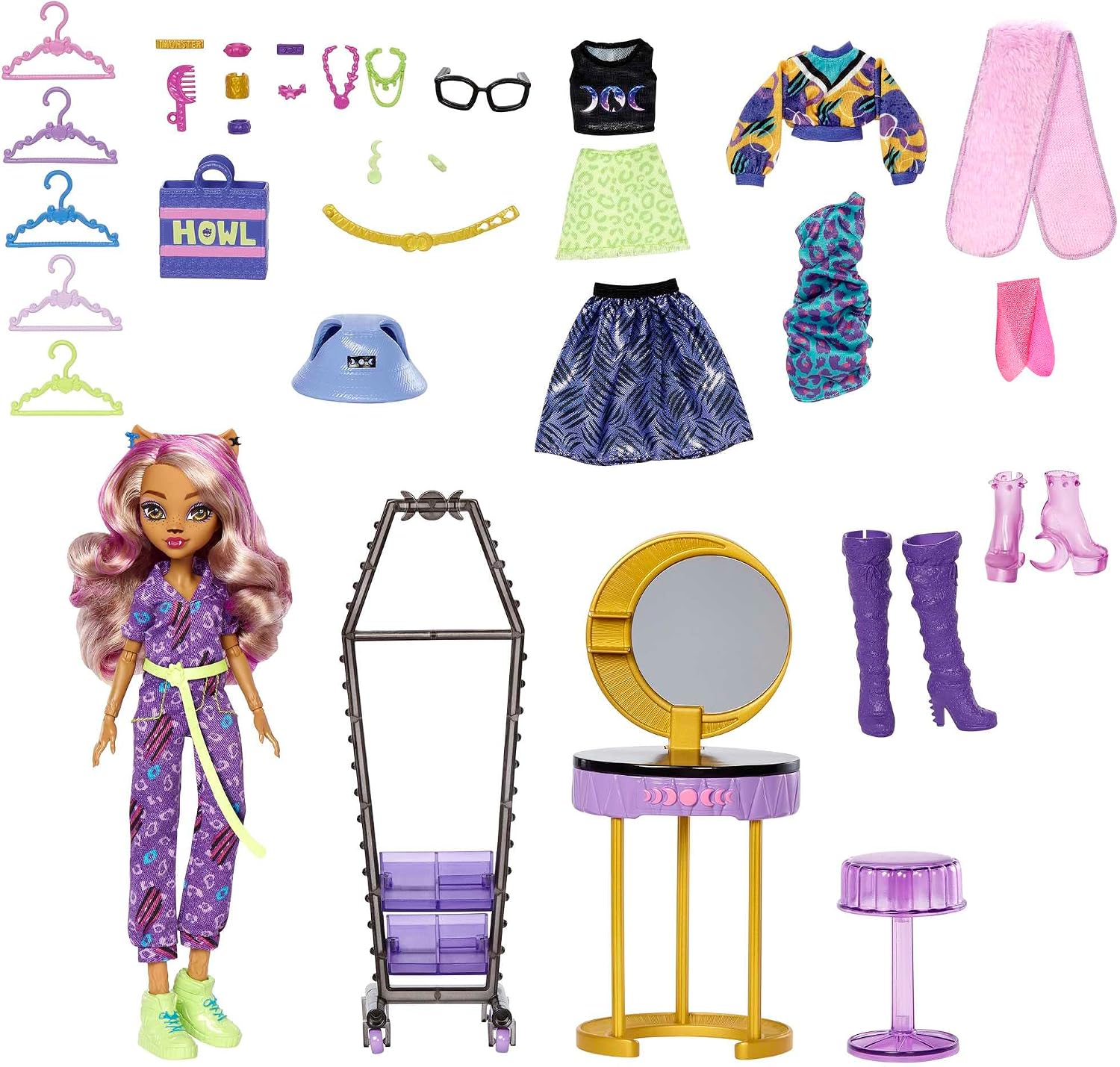 Thumbnail 1 de Monster High Clawdeen Wolf Estudio de Moda con Muñeca y Accesorios