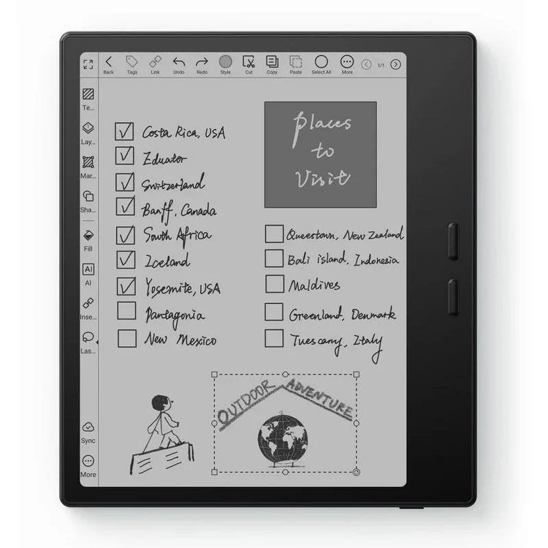 Detalle de Boox Go Color 7": Libros y documentos en color con Android 13
