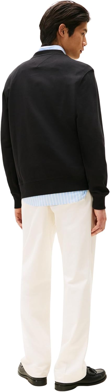 Detalle 2 de Tommy Hilfiger Uomo Felpa Stacked Regular Fit in cotone 100%