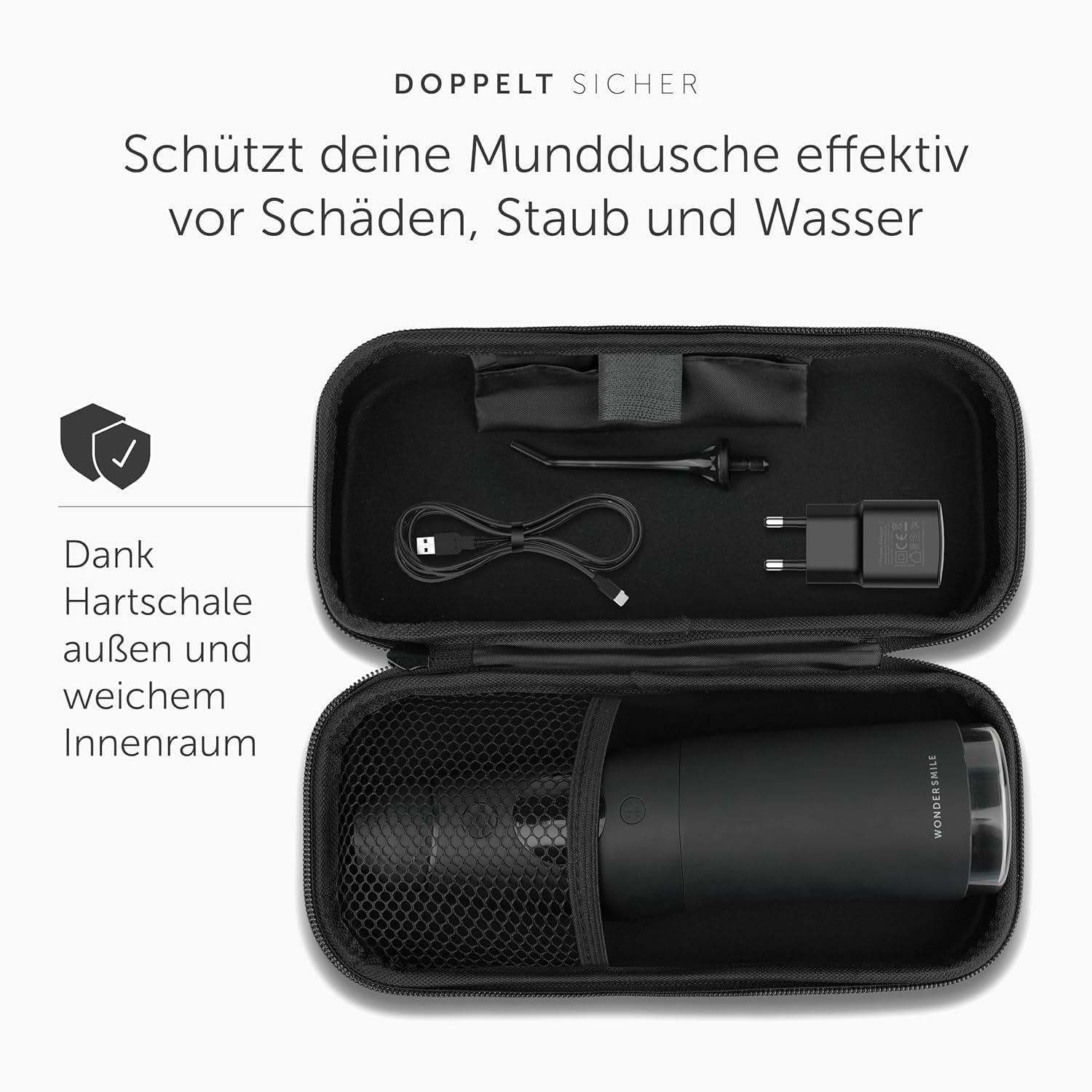 Detalle 2 de WonderSmile Premium Reiseetui für Munddusche