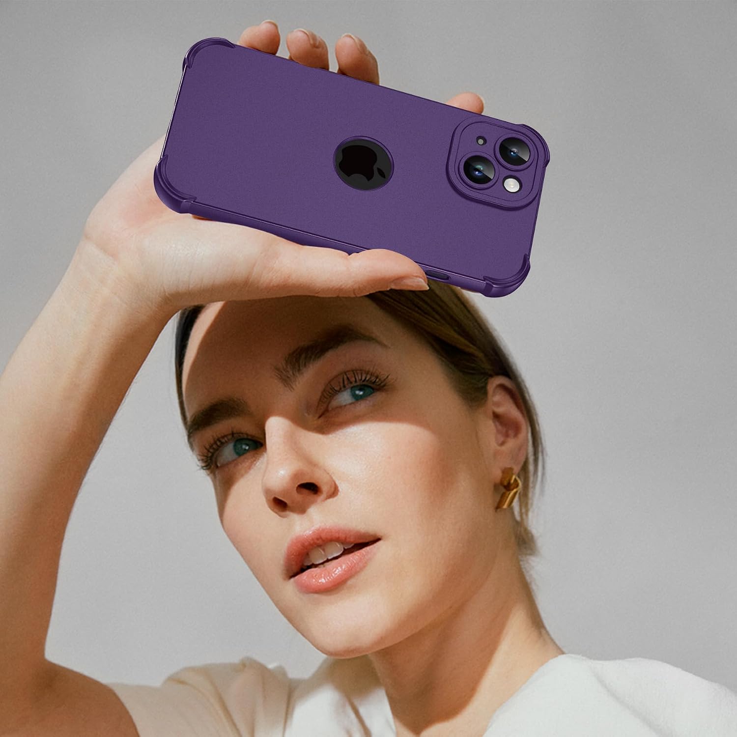 Detalle 2 de iPhone 15 case 6.1, 360 shockproof purple