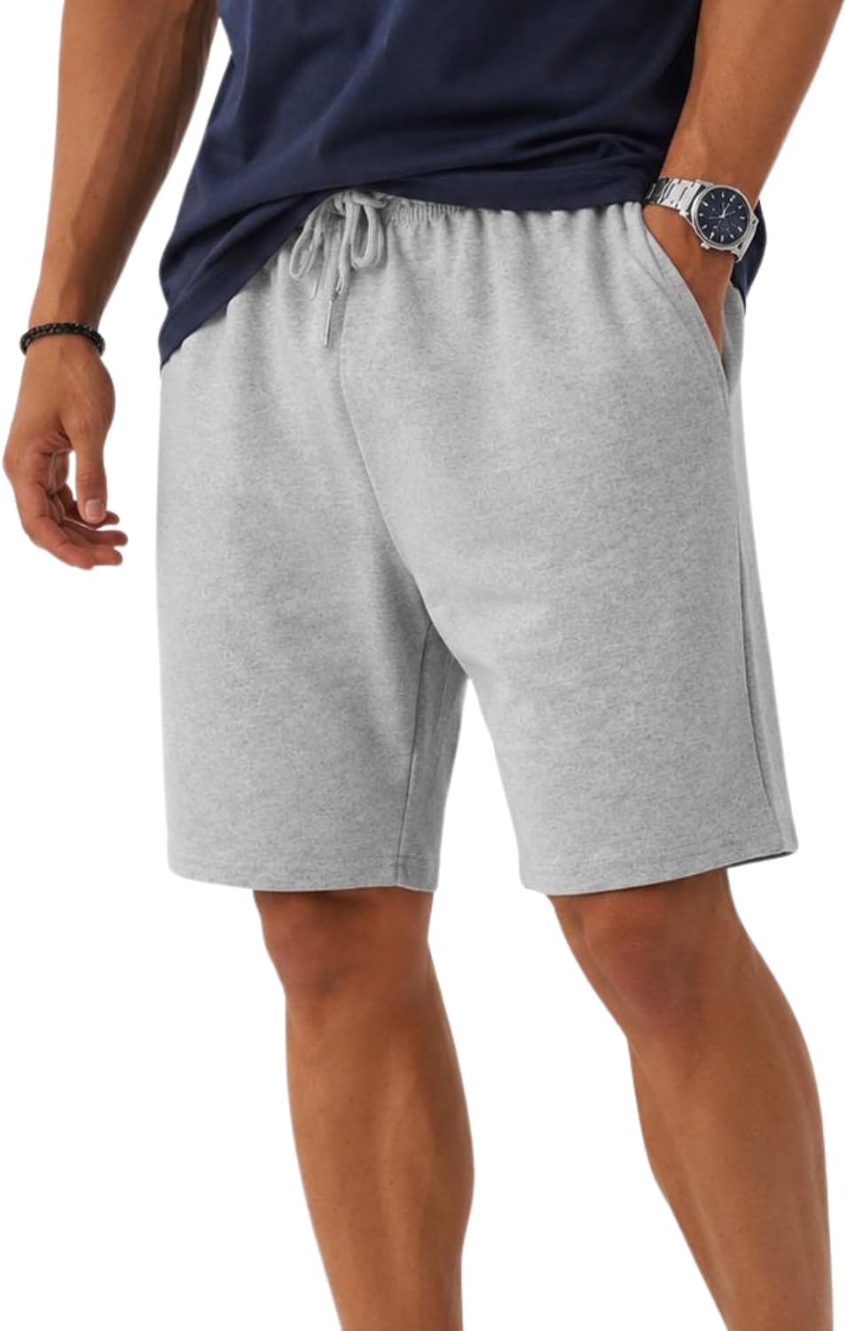 Thumbnail 6 de ROSS CAMP Sporthose Herren Kurz – Kurze Baumwoll-Trainingshose mit Taschen, Regular Fit