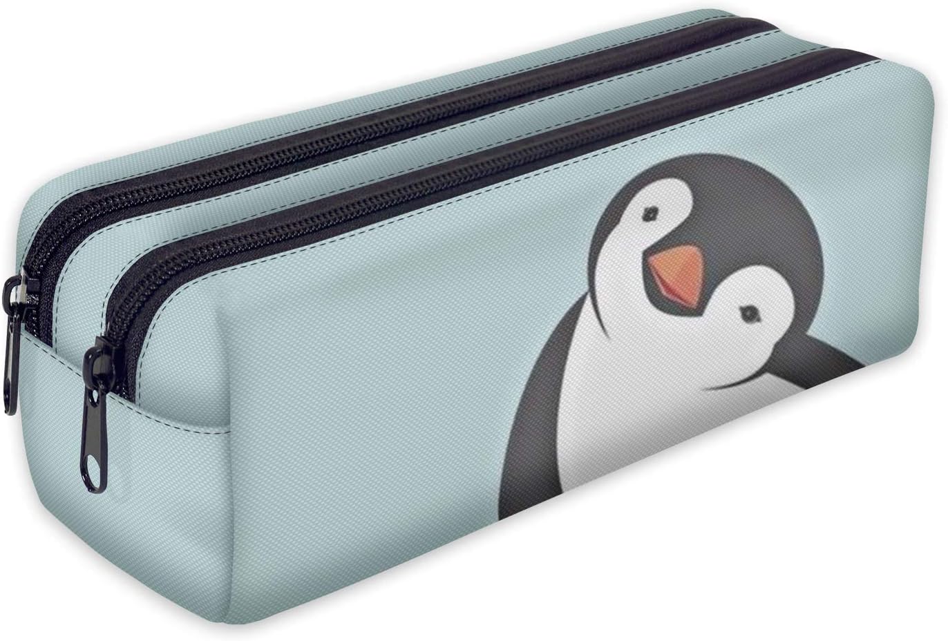 Detalle de Trousse scolaire à 2 compartiments avec zip Zigzag – Organisateur polyvalent 21 × 8 × 10 cm