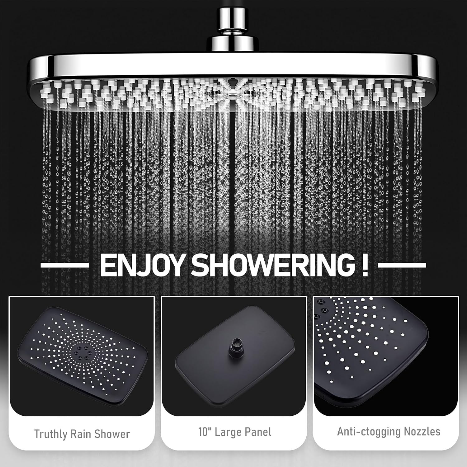 Thumbnail 4 de Seacity Wide Rain Shower Head 10"