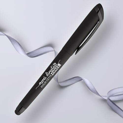 Thumbnail 2 de ÉNJA Création Stylo personnalisé avec stylet tactile, métal et finition soft touch