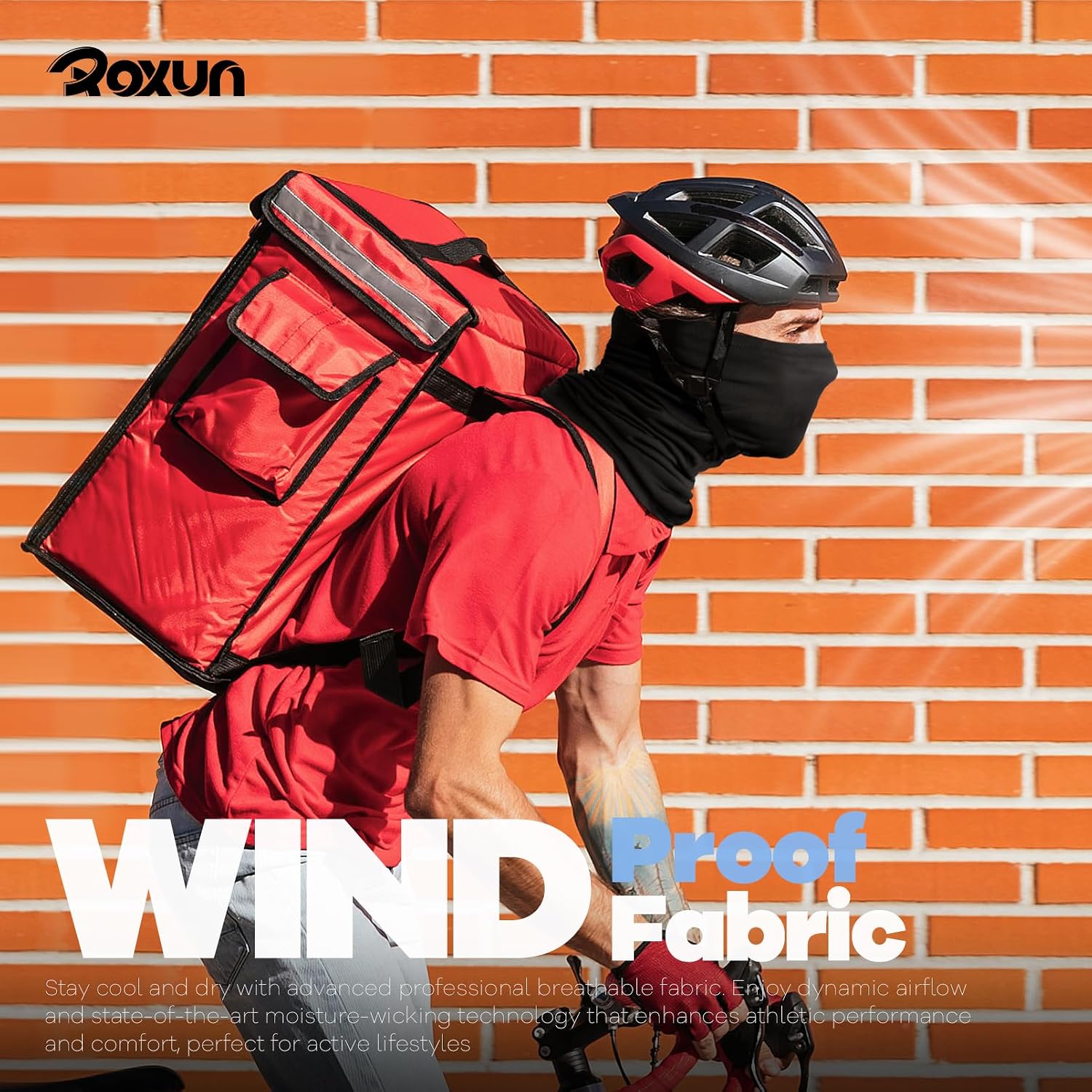 Detalle de ROXUN 4 Pack Multifunctional Headwear – UV Protection Neck Gaiter Snoods (UPF 50) for Unisex Outdoor Use