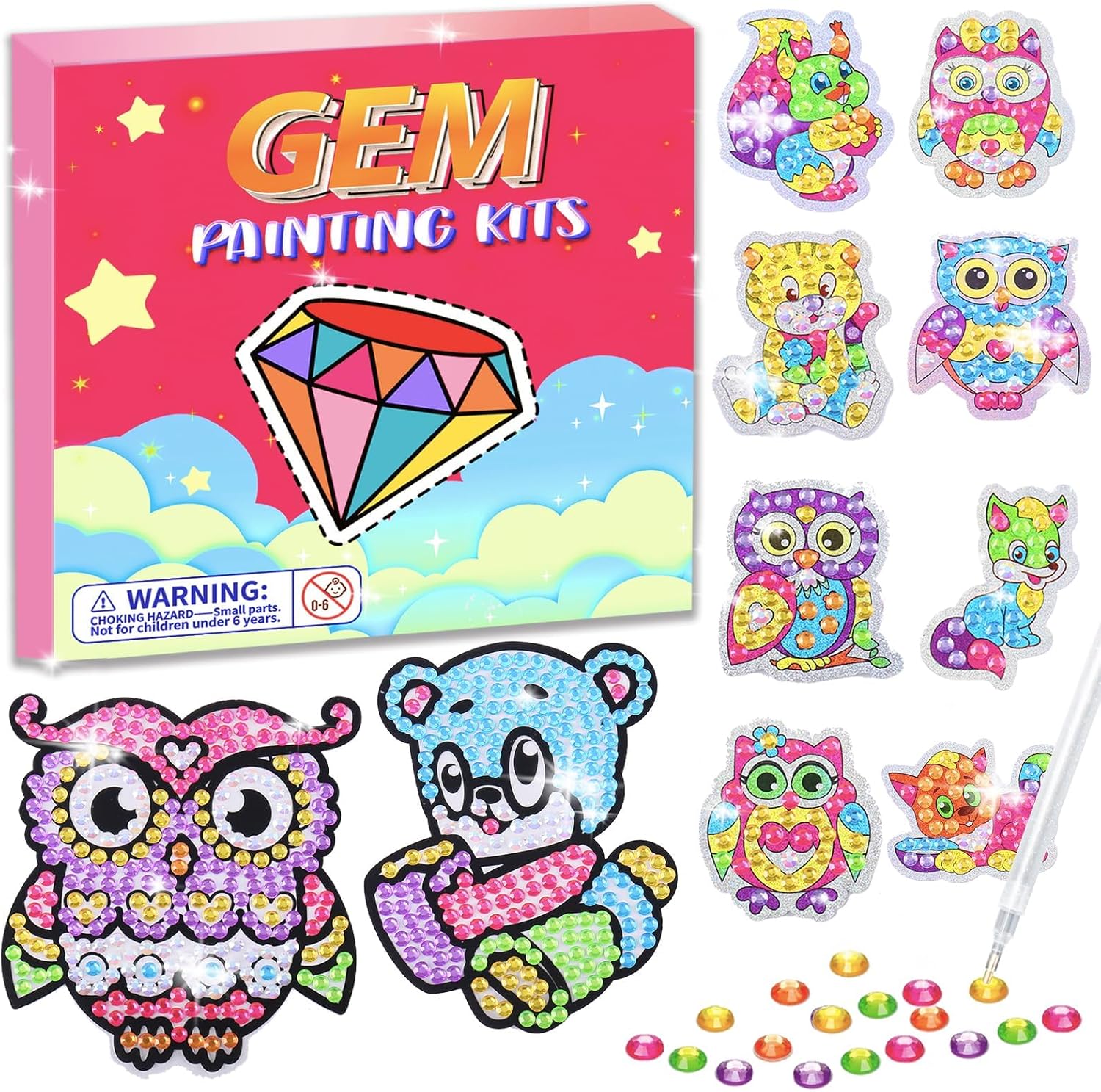 Thumbnail 6 de ORIENTAL CHERRY Einhorn Bastelset: 5D-Diamantmalen für Mädchen mit Schlüsselanhängern