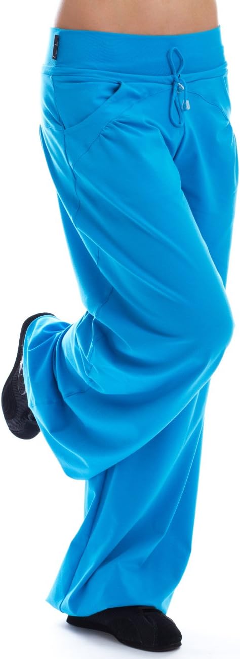 Detalle de WINSHAPE WTE3 damskie spodnie treningowe z kieszeniami i regulowanym pasem