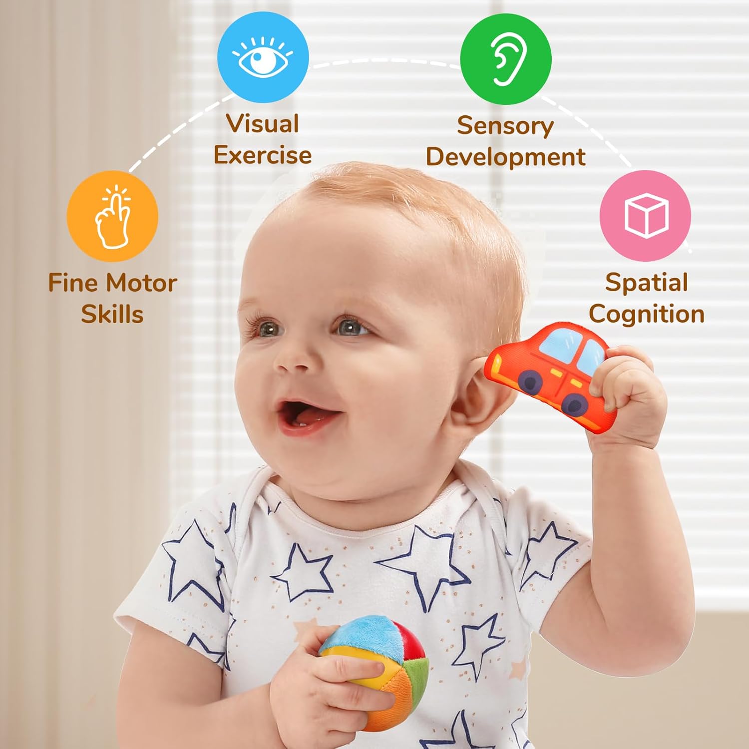 Thumbnail 2 de JoyCat Baby Toys 6–12 Months Mystery Soft Box (10 Sensory Objects)