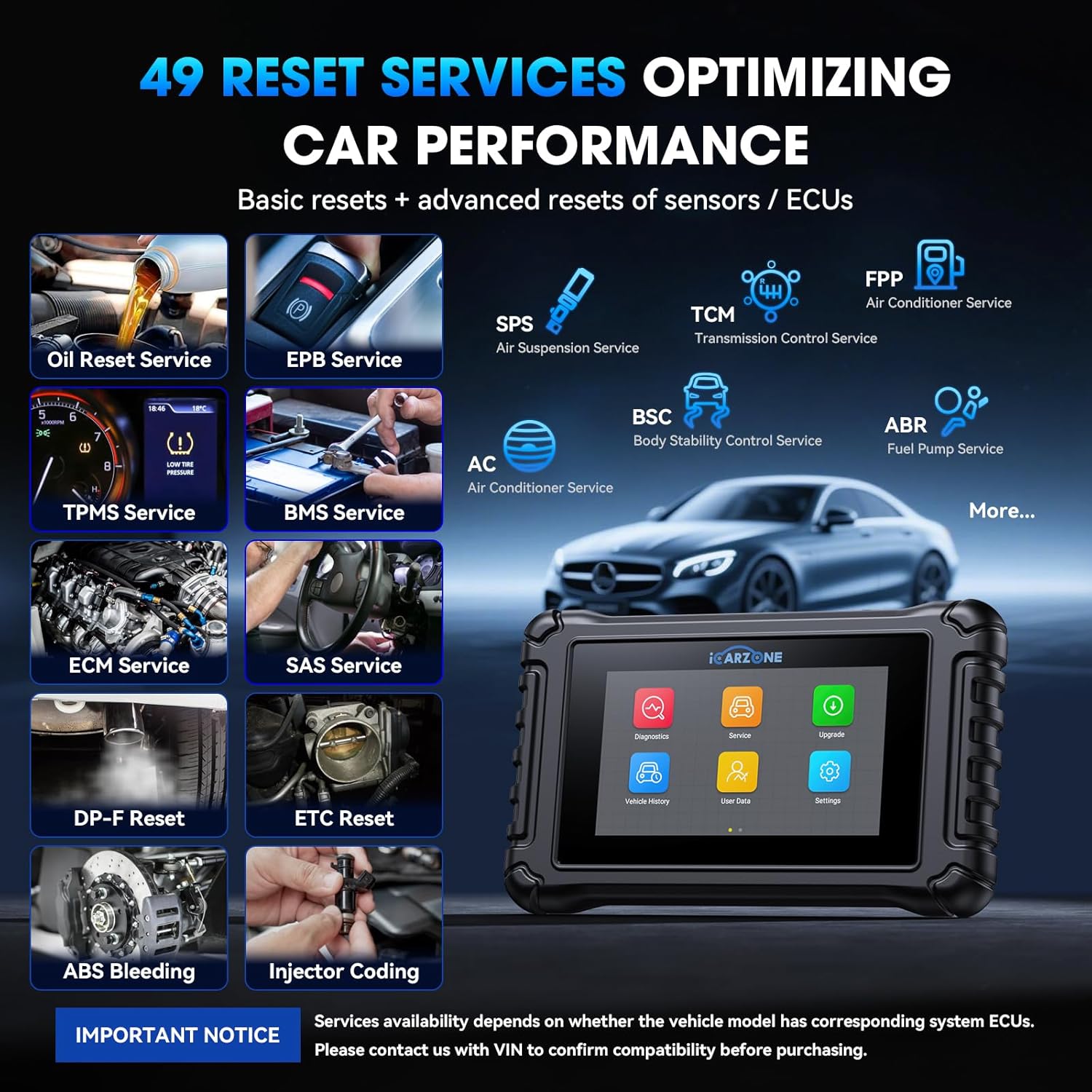 Detalle de ICARZONE UR800 Bidirectional Car Diagnostic Tool