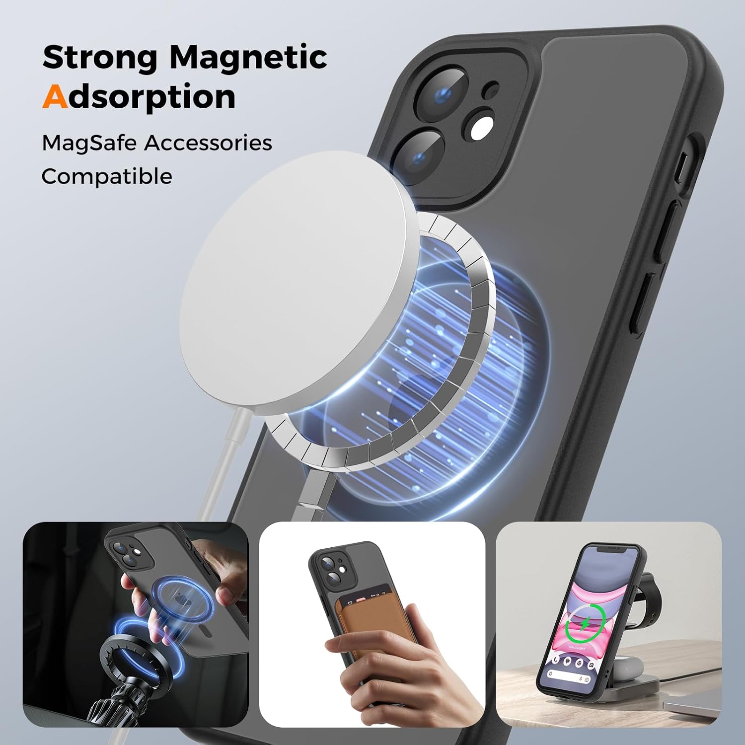 Detalle 2 de EASDNB iPhone 11 Hülle 2400 Gauß