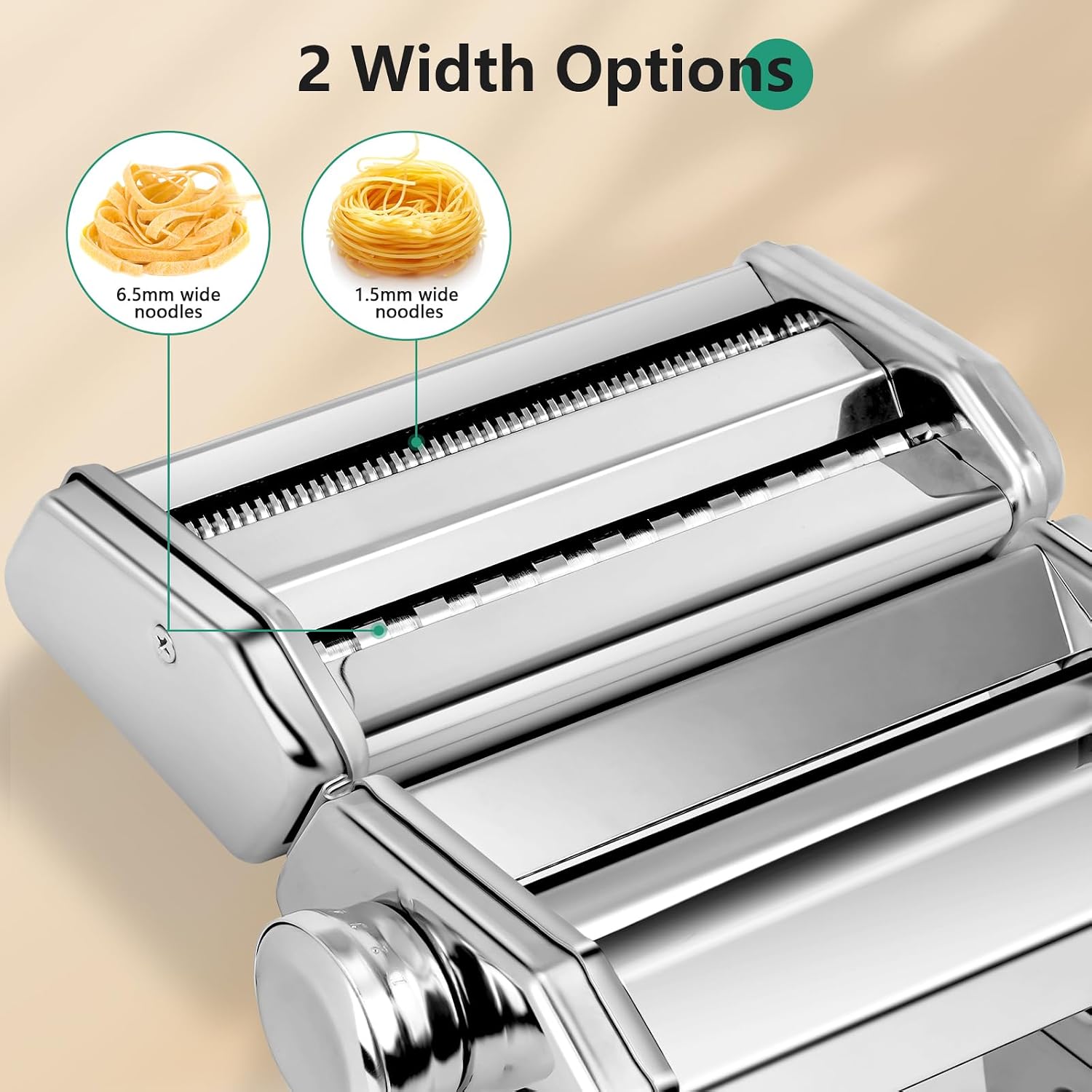 Detalle 2 de YASHE 3-in-1 Pasta Maker 2-width cutter 🍝