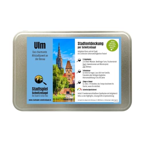 Detalle de Stadtspiel Schnitzeljagd Ulm – Entdeckertour | Die Stadt in einer Box