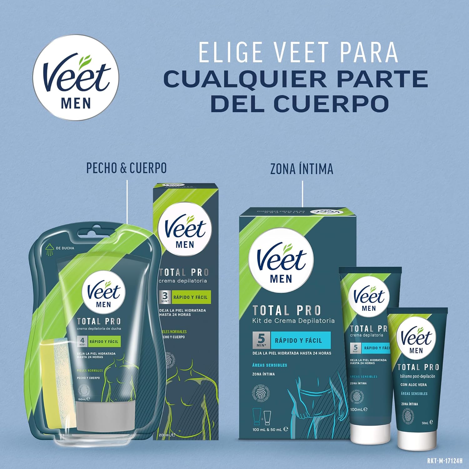 Detalle 2 de Veet Crema Depilatoria Hombre Piel Sensible 400 ml