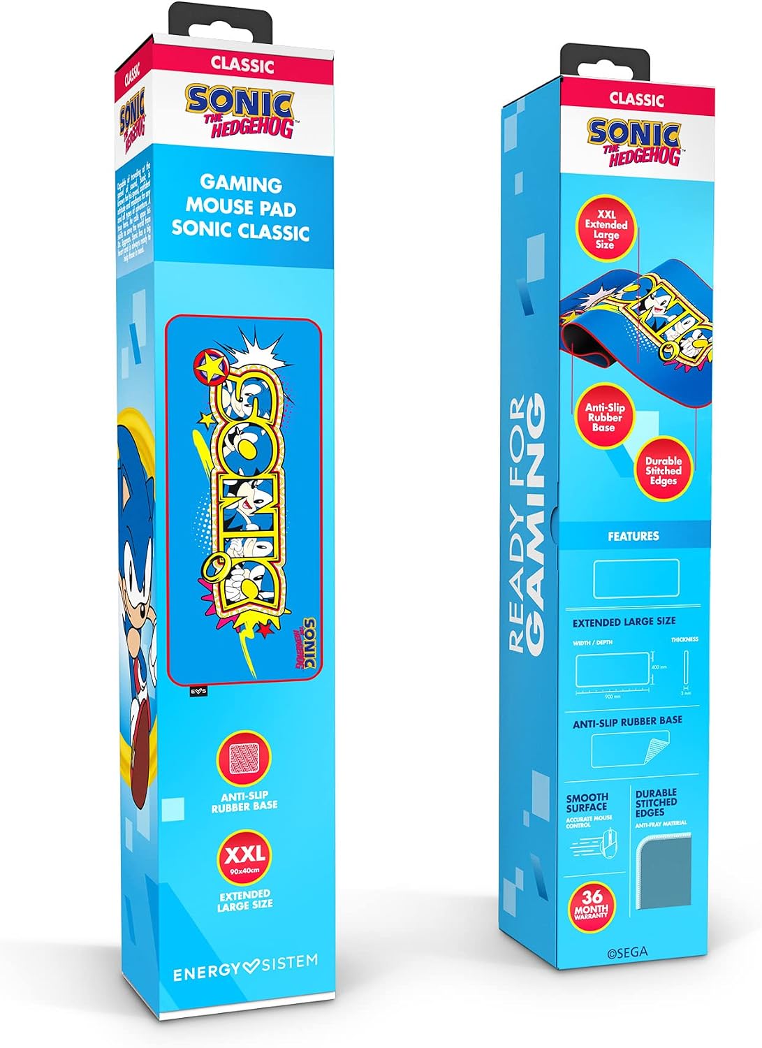 Detalle 1 de Energy Sistem ESG Sonic, tapis gaming XXL