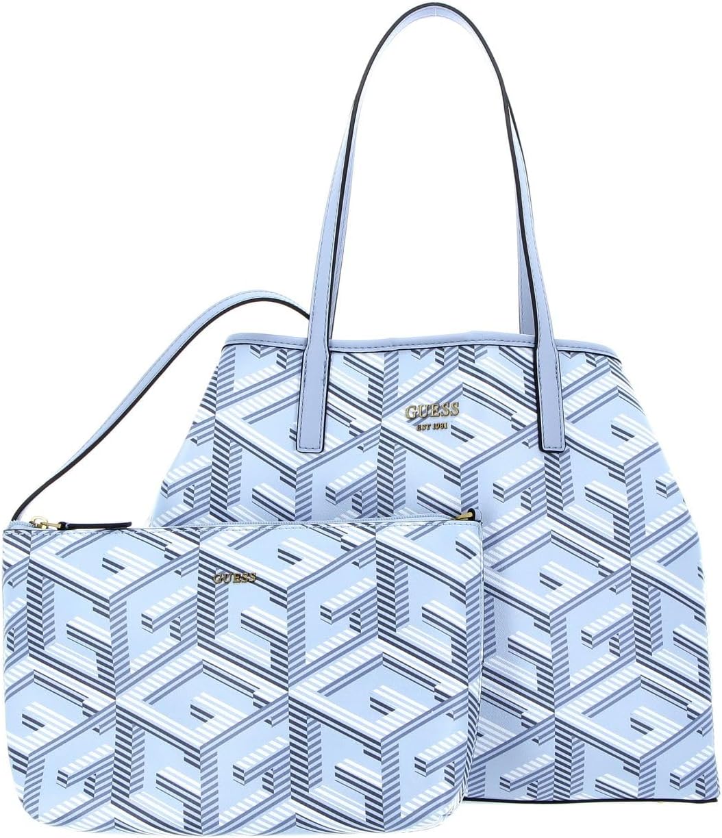 Detalle de GUESS Vikky Large Tote Bag – Schultertasche mit 4G Logo Druck