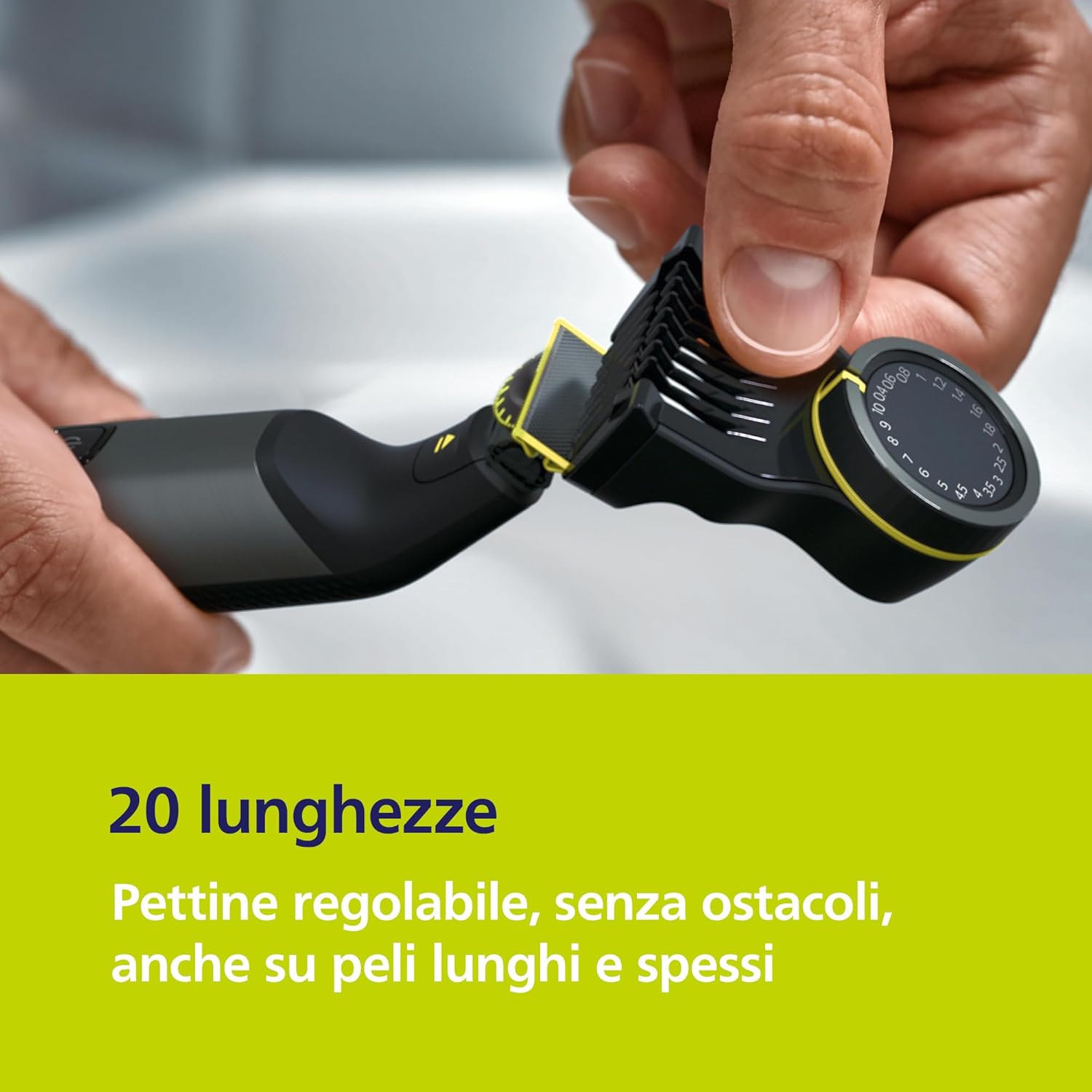 Thumbnail 4 de Philips OneBlade Pro 360 QP6652/35 — Regolabarba e depilatore completo per viso e corpo