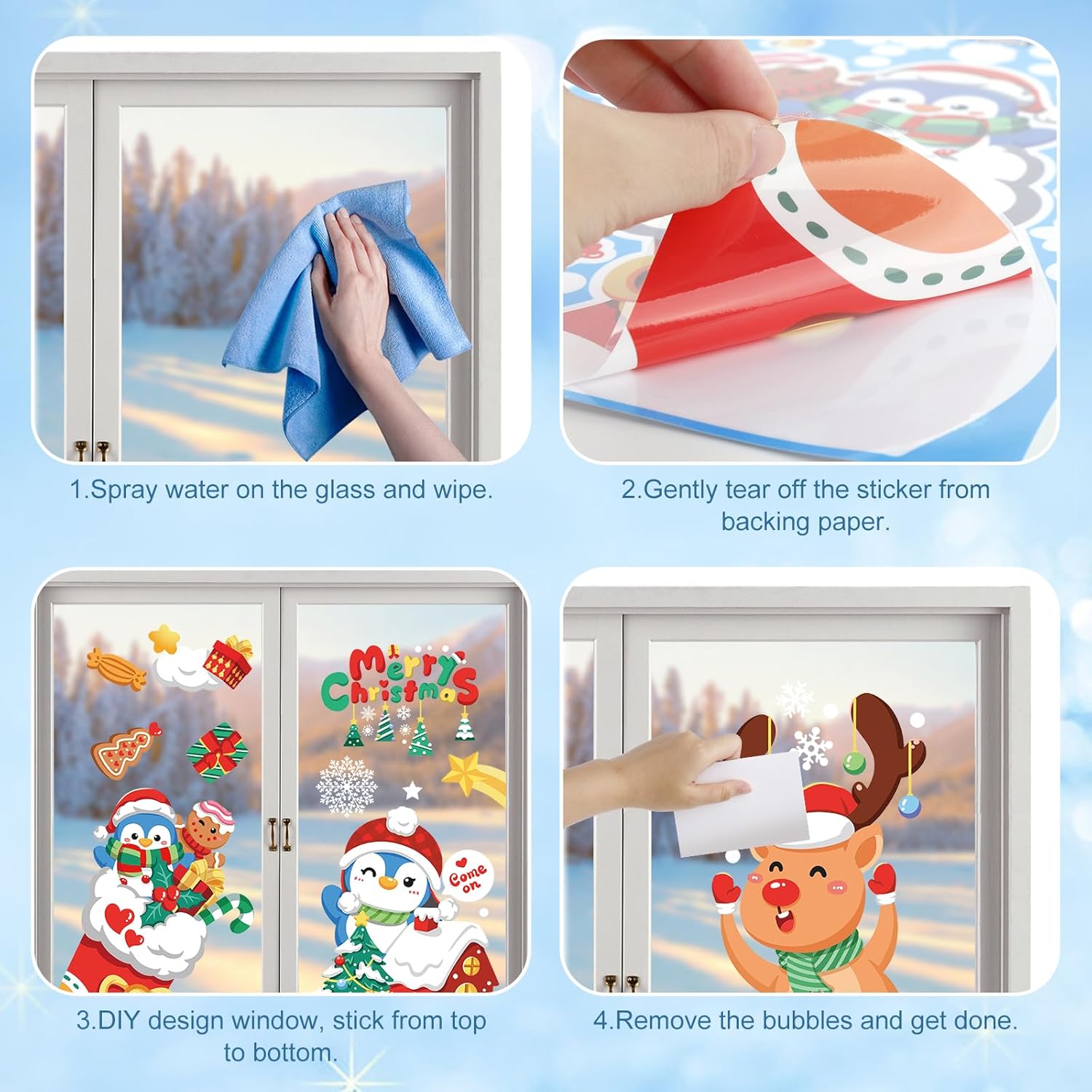 Thumbnail 6 de Wothfav Stickers fenêtre Saint Valentin 9 🪟