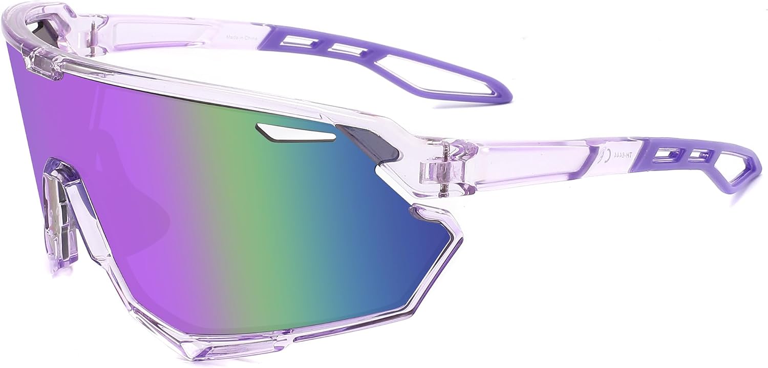 Detalle 2 de SINSPORT Occhiali sportivi da uomo/donna: UV400, leggerezza e comfort per ciclismo, corsa, golf e oltre