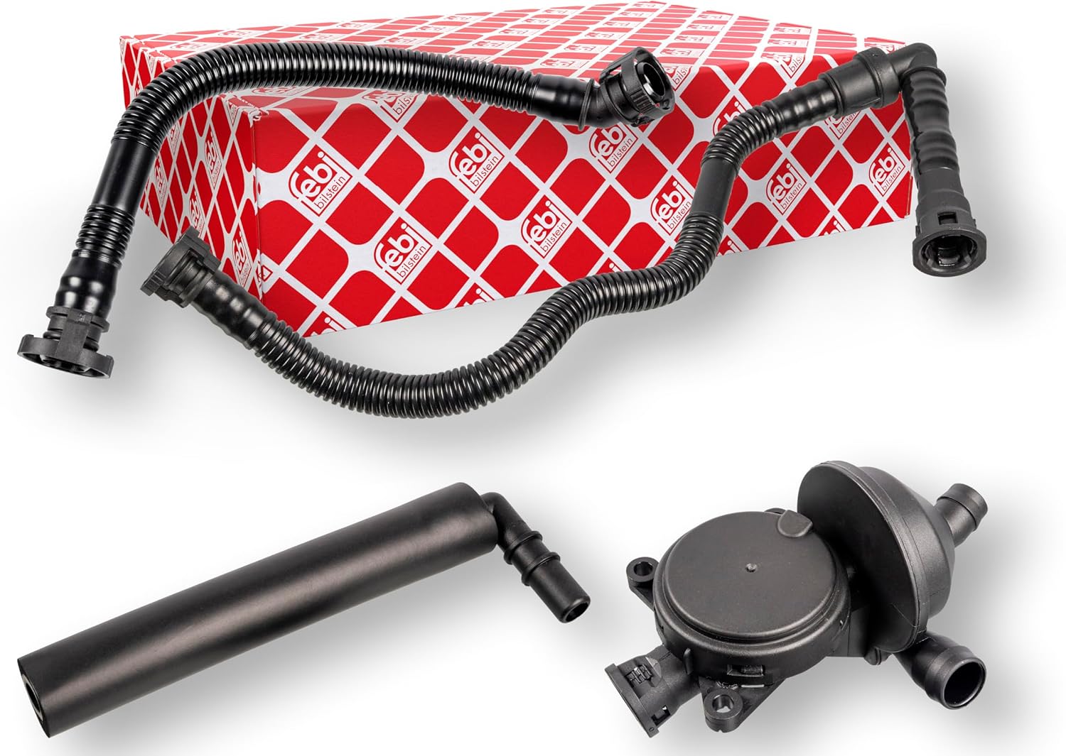 Detalle de Febi Bilstein 170023 olieverdeler met ontluchtingsslang voor BMW 3 (E46)