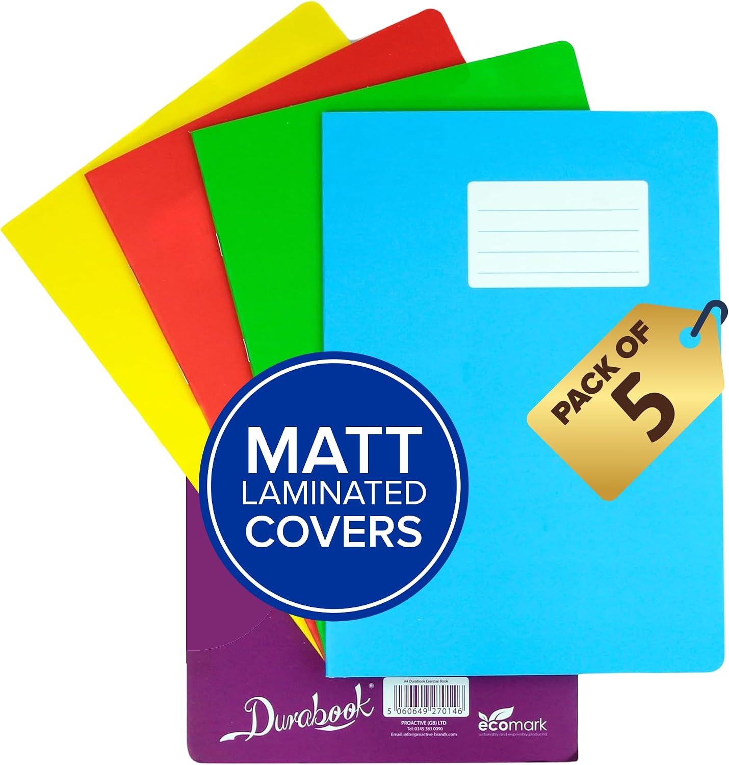 Detalle de Durabook A4 ruled notebook set 5