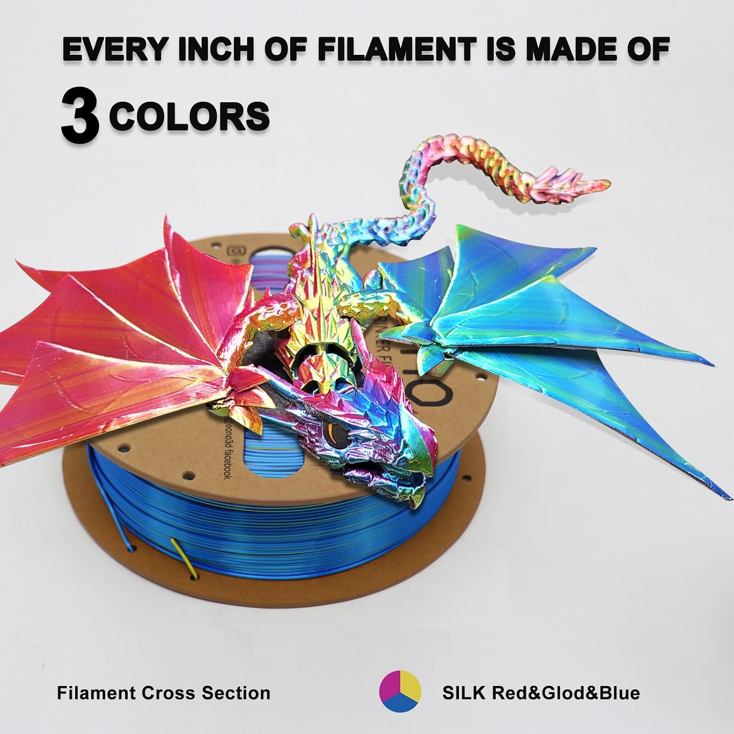 Detalle de EONO Filament PLA 1,75 mm 1kg 🎨