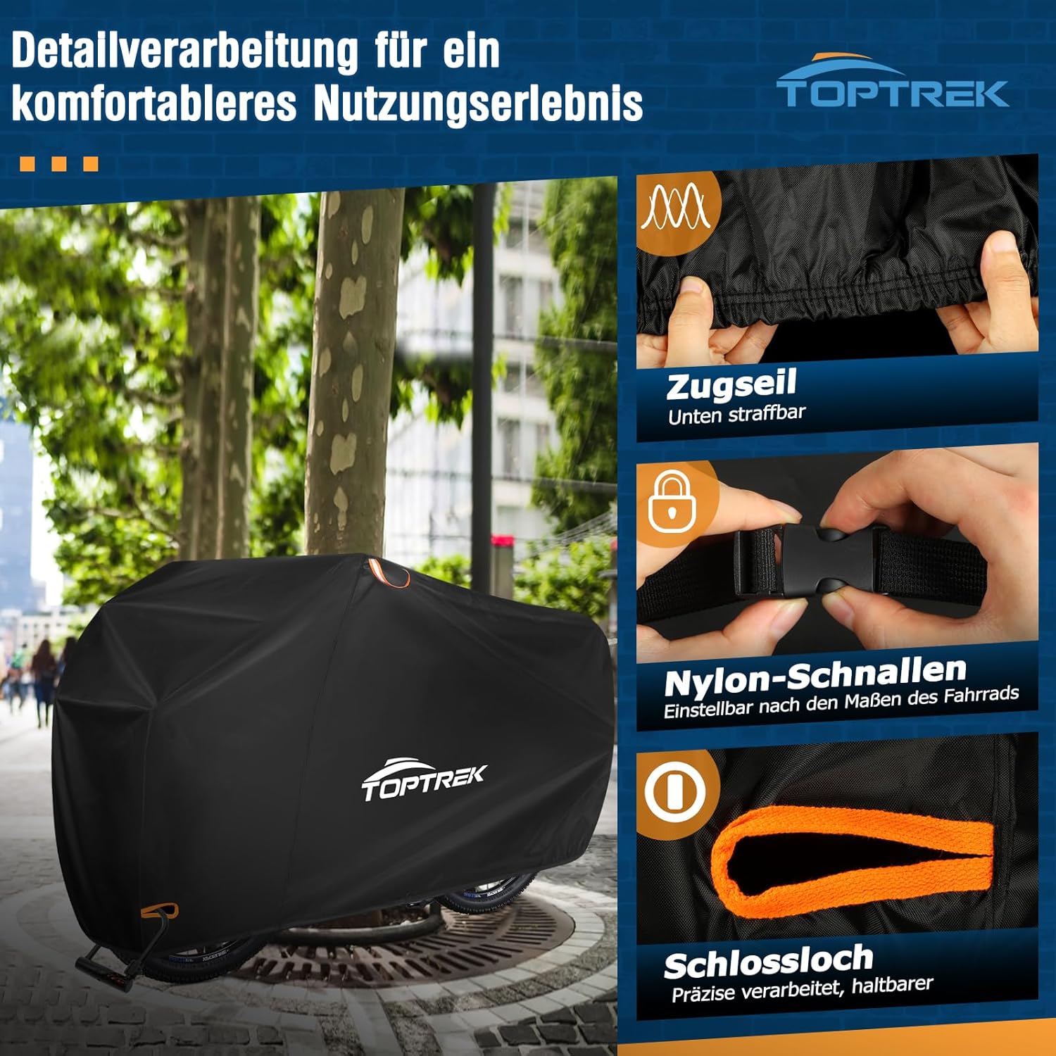 Thumbnail 4 de Toptrek Fahrradabdeckung 200×110×70 cm