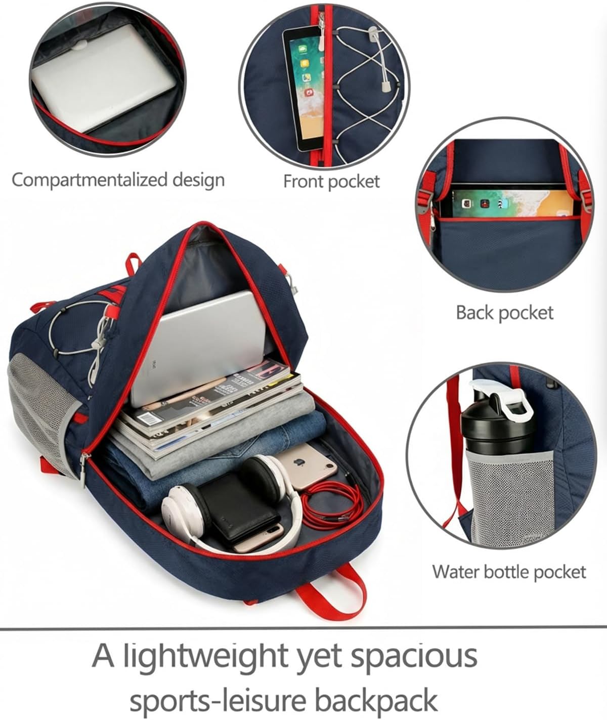 Detalle de Szyanlai 30L Hiking Backpack for Men and Women – Ultra Lightweight, Foldable and Waterproof