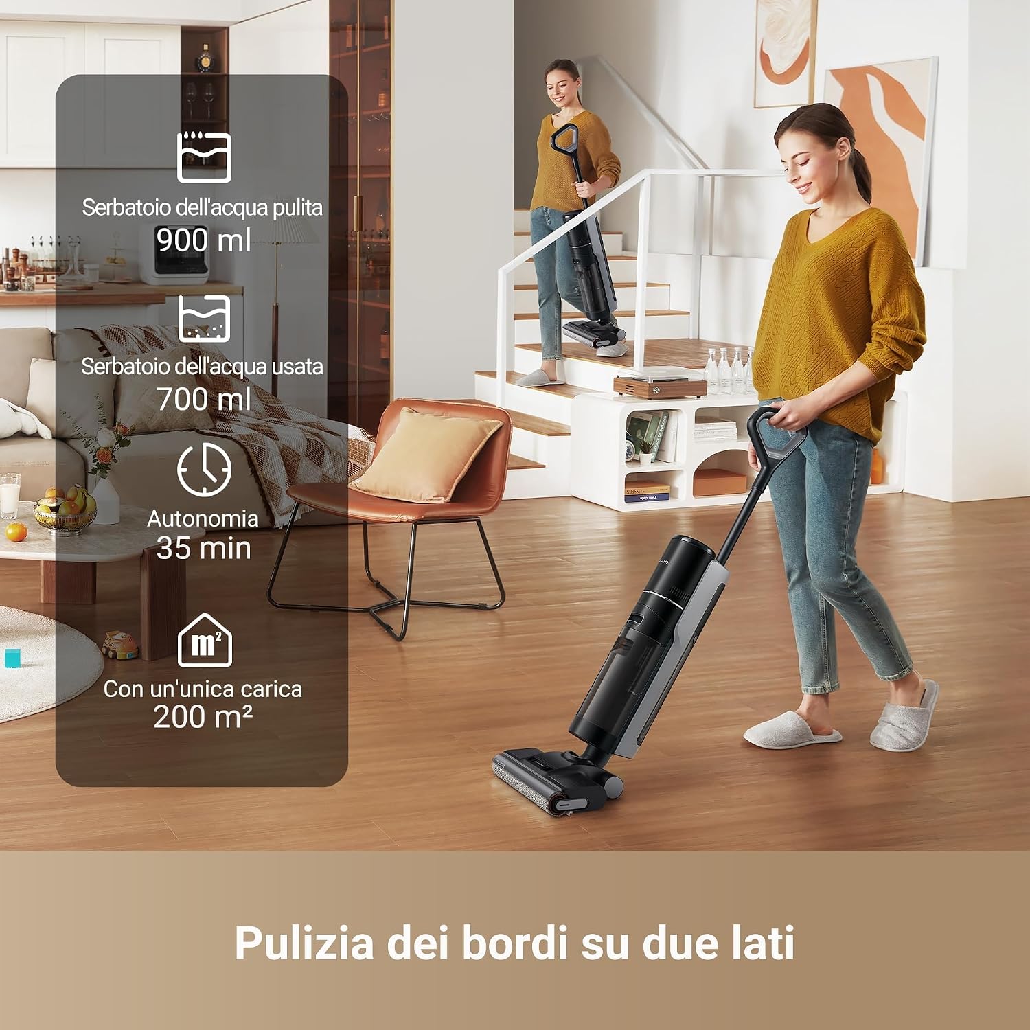 Detalle de DREAME H12 Pro Ultra Aspirapolvere Lavapavimenti 16.000 Pa
