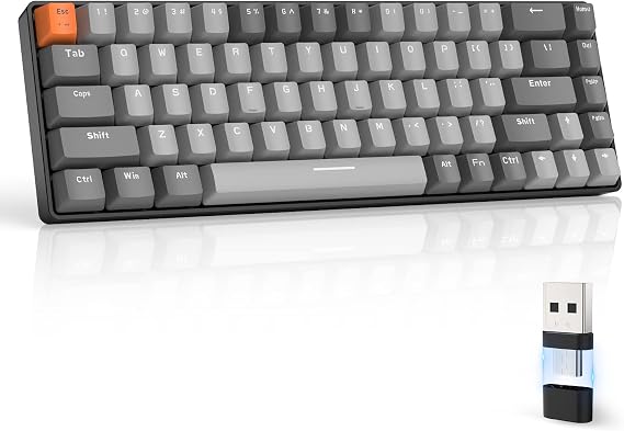 Detalle de MAGIC-REFINER RK68 Teclado Mecánico Gaming Inalámbrico ⚡