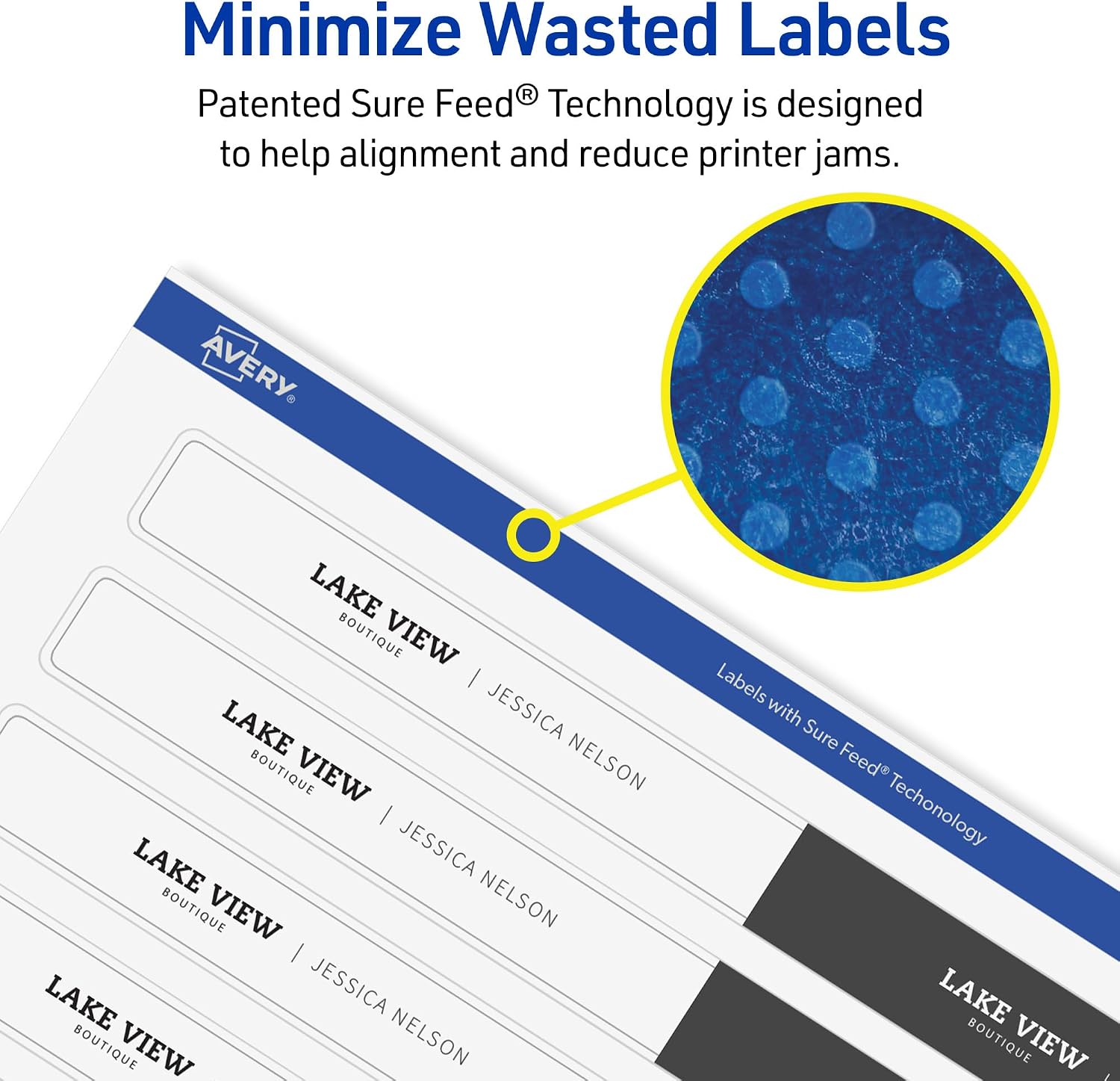 Detalle 2 de White Wraparound Labels with Sure Feed