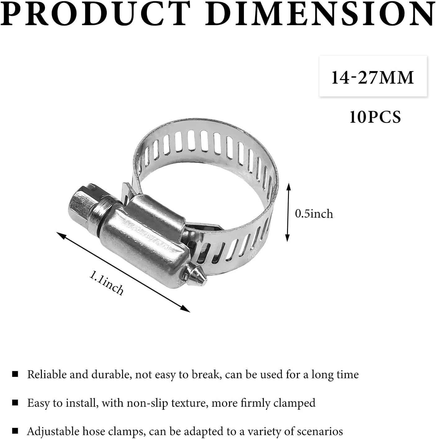 Thumbnail 1 de LSKASELUE Hose Clamps 14–27 mm