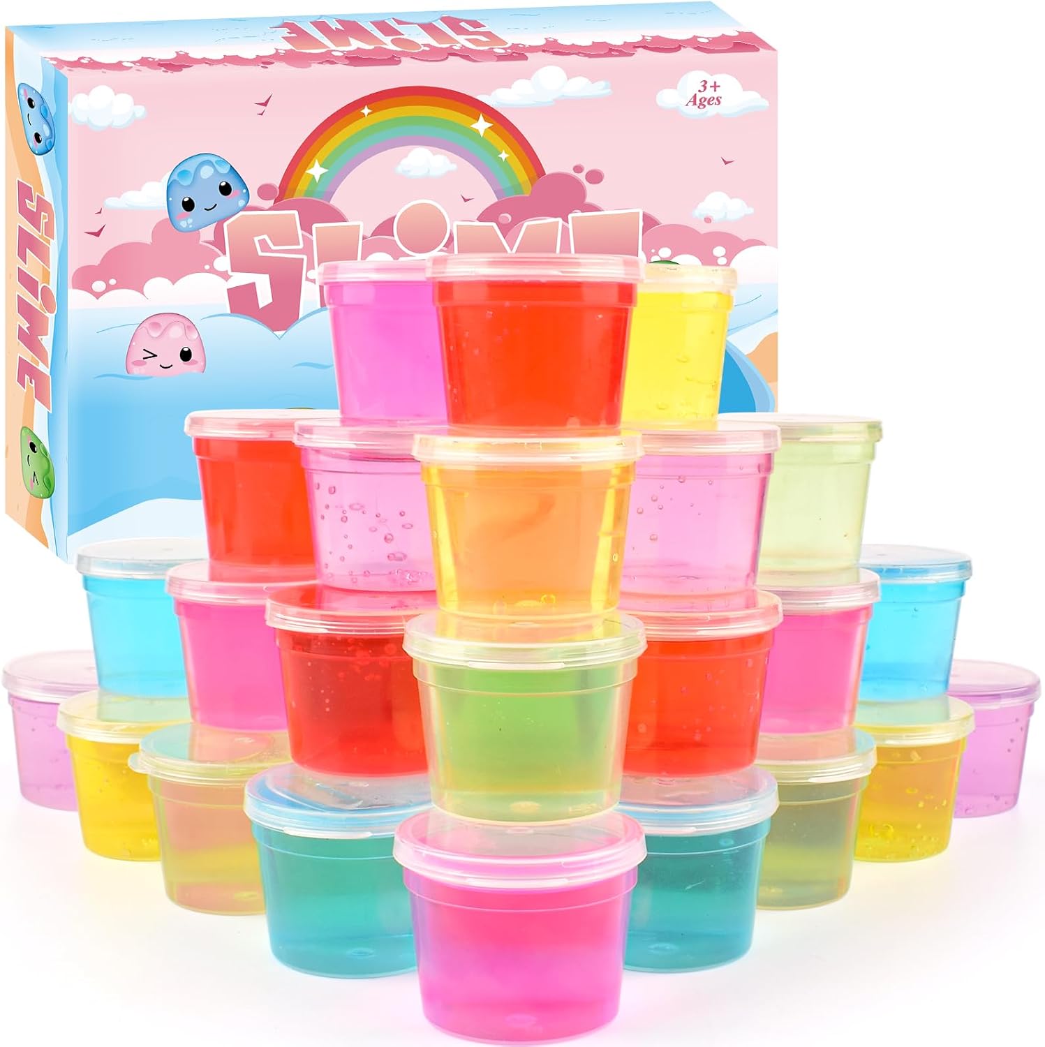 Detalle de Petyuioyu Mini Schleim 24er Pack für Kinder