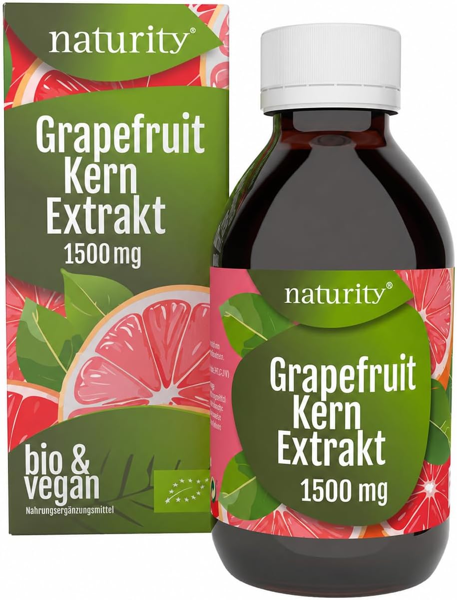 Detalle de Bio Grapefruitkernextrakt (1200 mg Bioflavonoide/250 ml) – vegan, zertifizierte Bio-Qualität, in Deutschland hergestellt