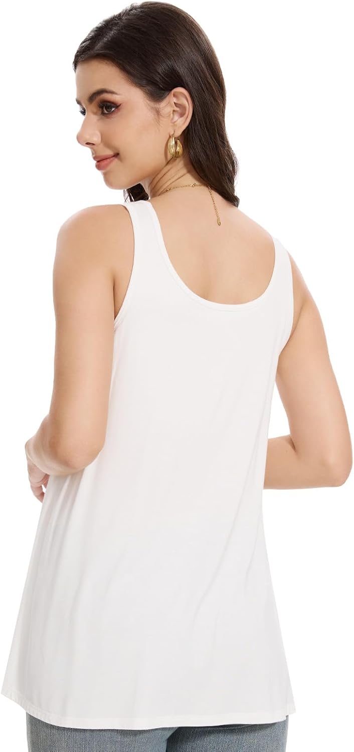 Thumbnail 3 de Knuffnee Tank Top for Women with Built-in Bra – Loose Fit, Flowing Sleeveless Vest