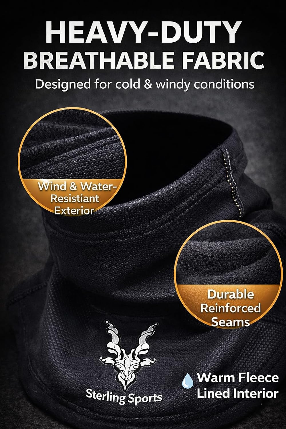 Detalle 2 de Sterling Sports Windproof Neck Warmer 1-pack