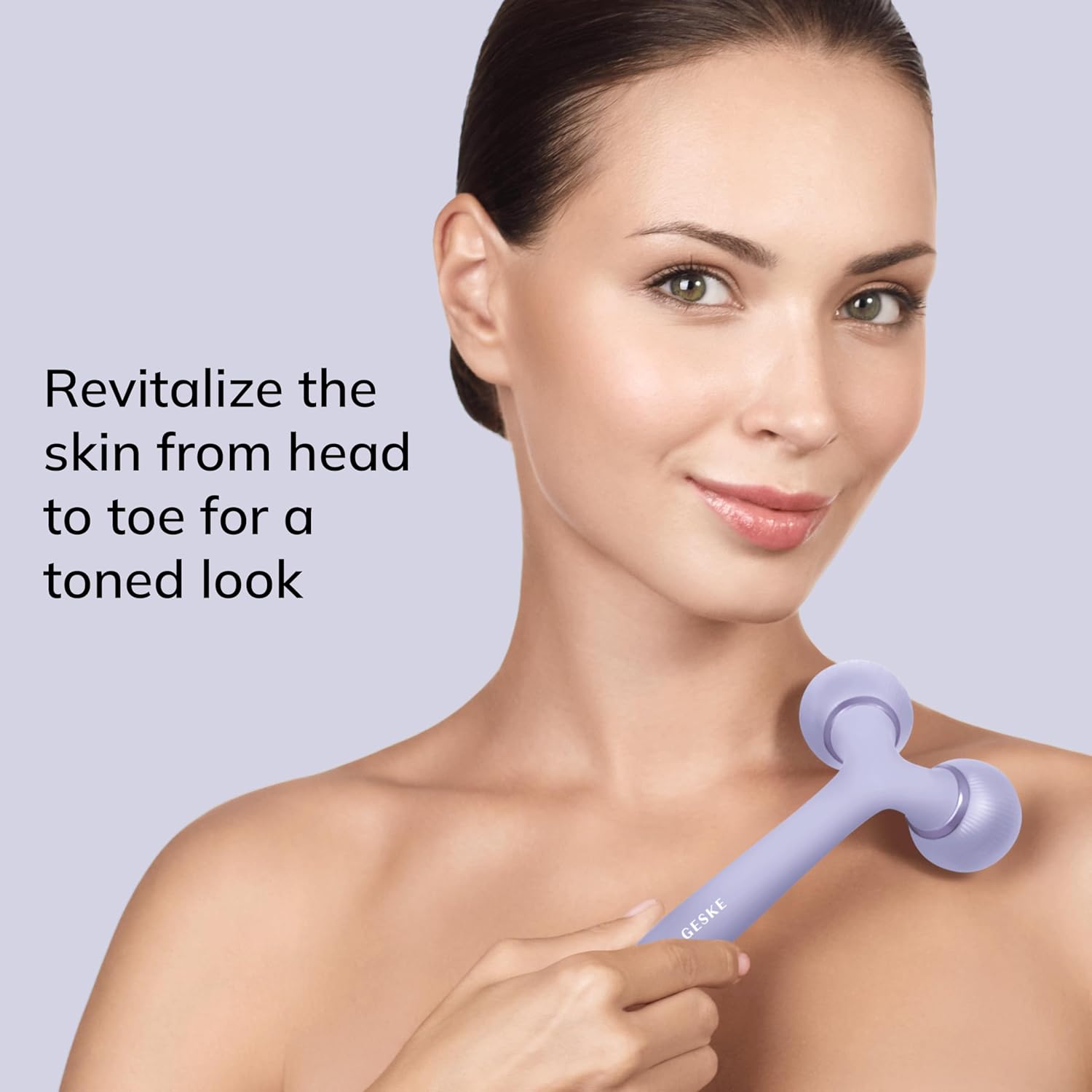 Detalle de GESKE SmartAppGuided Sonic Facial & Body Roller 4 in 1 – rassoda e definisce viso e corpo