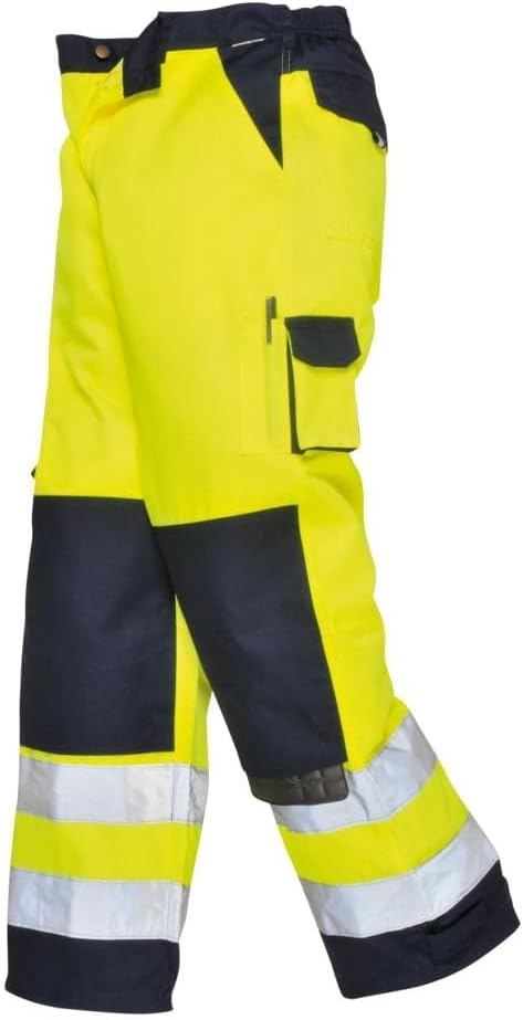 Detalle 2 de Portwest TX 51 TX51 - Pantaloni ad Alta visibilità Lyon Uomo (Pacco da 1)