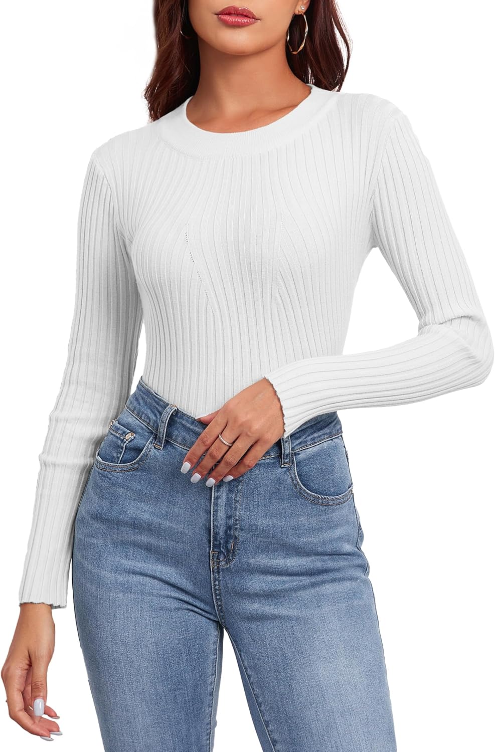 Detalle 2 de Famulily Round Neck Sweater Jumpers for Women