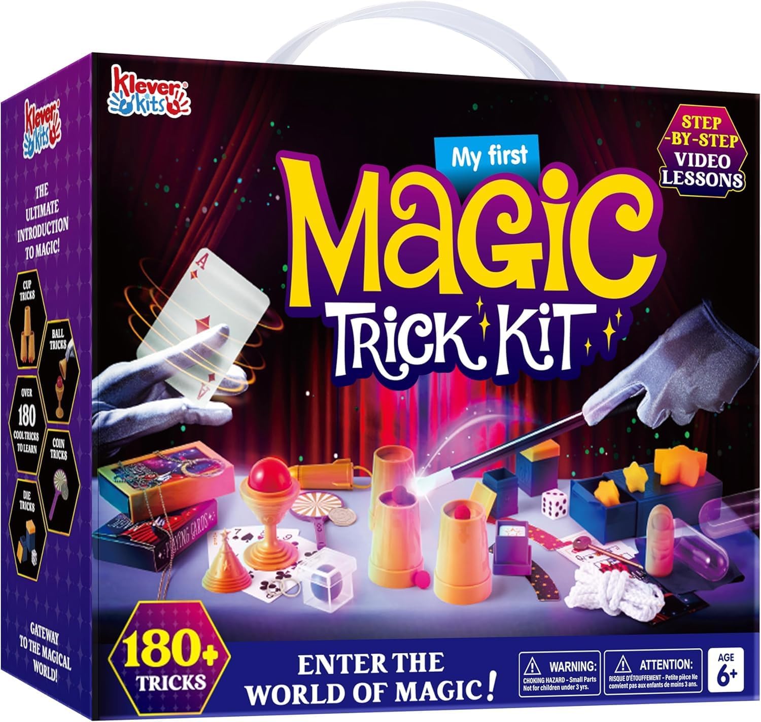 Imagen de Klever Kits 180+ Magic Set: My First Magic Tricks Kit with Step-by-Step Video Lessons en OfertitasTOP